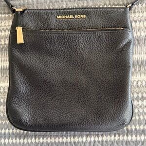 Michael Kors Pebbled Black Leather Shoulder Bag